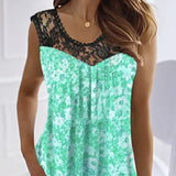 Elegant Ladies' Casual Solid Color Lace Collar Vest Top – Perfect for Everyday Fashion