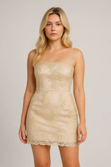 Elegant Spaghetti Strap Mini