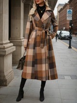 Lapel Wool Double-Breasted Coat