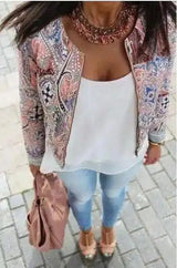 Women's Printed Lightweight Fashion Jacket-1