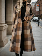 Lapel Wool Double-Breasted Coat