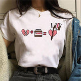 Women's Loose "I Love Nutella" Short Sleeve T-Shirt