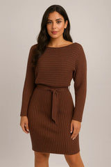 2шт Костюм женский сплошной полосатый с длинными рукавами топ и узкая юбка суспендер мода осень зима тонкий одежда