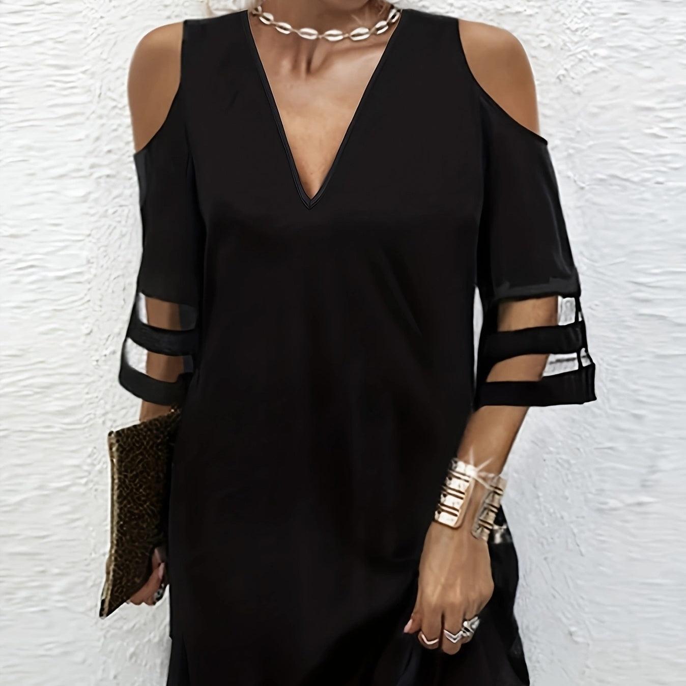 Cold Shoulder Midi Dress