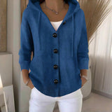 Button Down Hoodie Cardigan