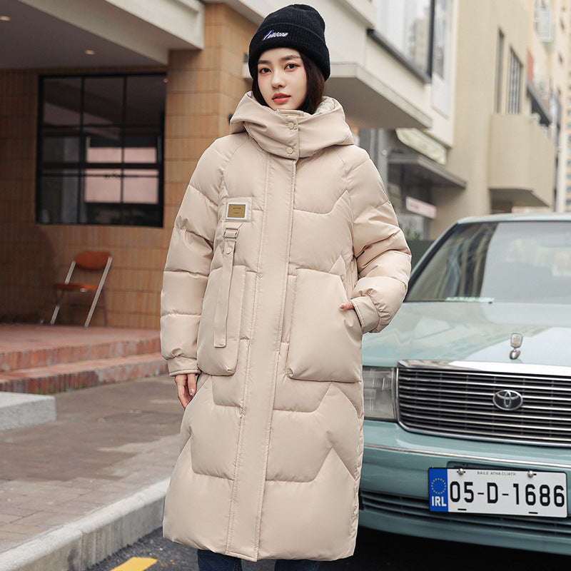 Cozy Mid-Length Coat with Detachable Hat