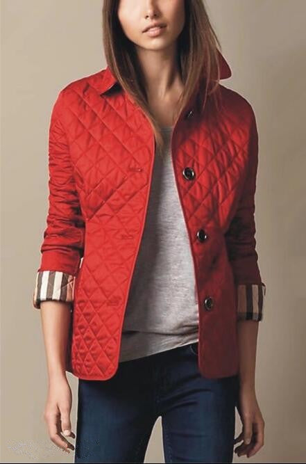 Chic Lapel Cotton Padded Jacket