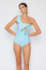 Marina West Swim Vacay Mode One Shoulder Swimsuit in Pastel Blue-2