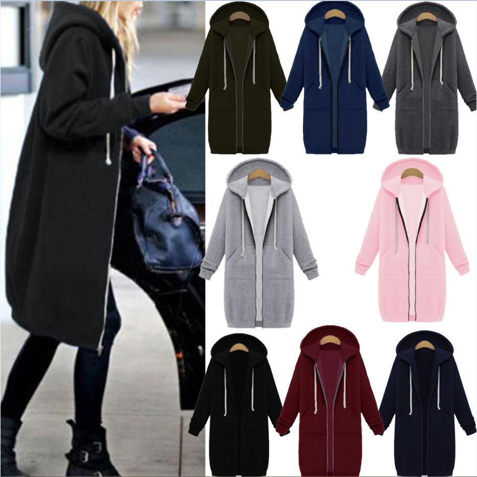 Hooded Fleece Longline Jacket