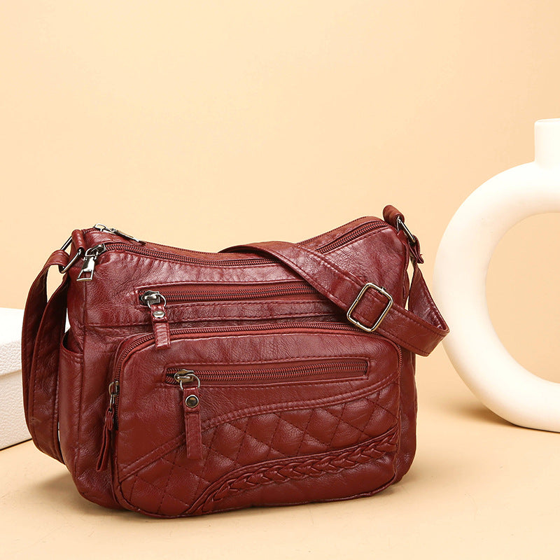 Women's Multi-Pocket Shoulder Messenger Bag