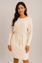 2шт Костюм женский сплошной полосатый с длинными рукавами топ и узкая юбка суспендер мода осень зима тонкий одежда