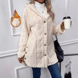 Cozy Hooded Button Cardigan Coat