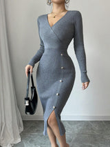 Effortless Curve-Hugging Knit Dress