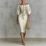 Effortless Off-Shoulder Waist Dress