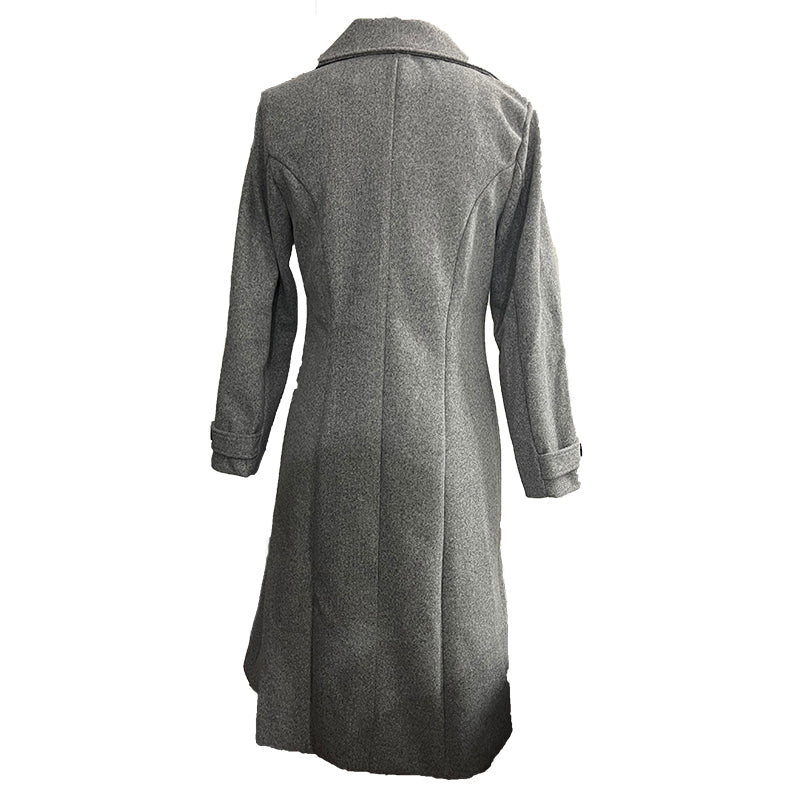 Double-Breasted Wool Midi Coat