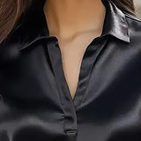 Elegant Long Sleeve Office Blouse