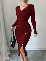 Effortless Curve-Hugging Knit Dress