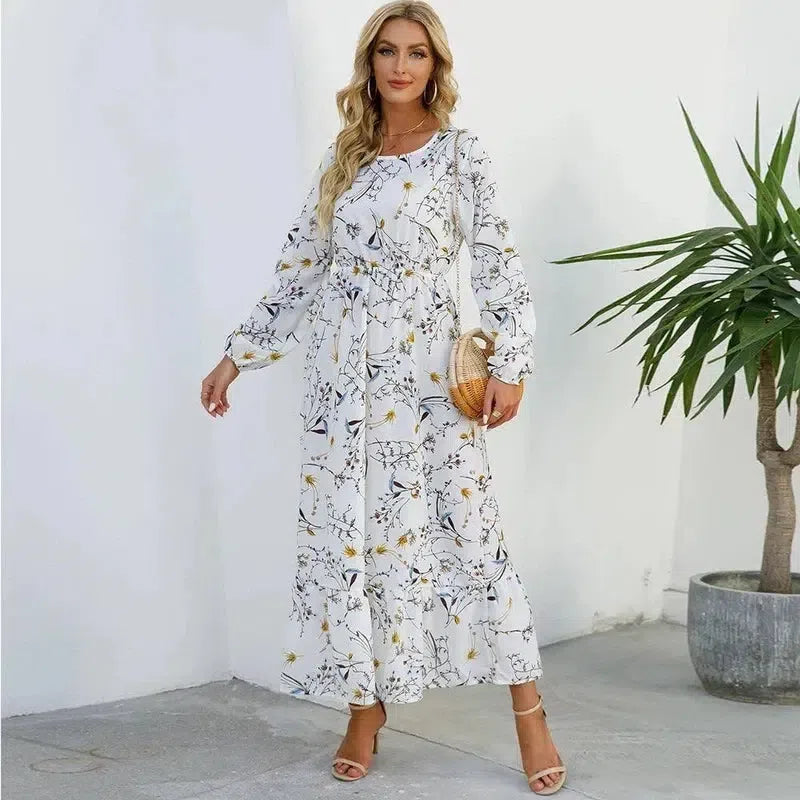 2023 Sping Summer Bohemian Women Maxi Dress Casual Long-11-16