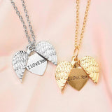 Angel Wing Heart Necklaces - Romantic Gifts for Her-1