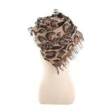 Animal leopard imitation cashmere-Khaki-4