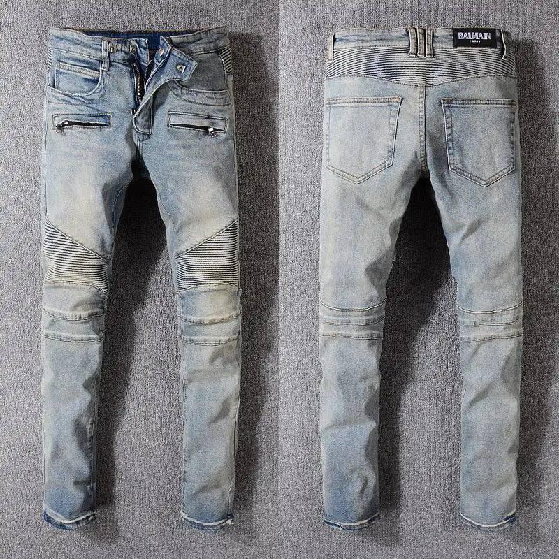 Biker Jeans-Grey-1