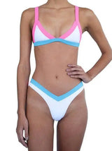 Bikini fashion split swimsuit-Blue-2