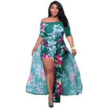 Chic Plus-Size Floral Maxi Dress for Spring-4