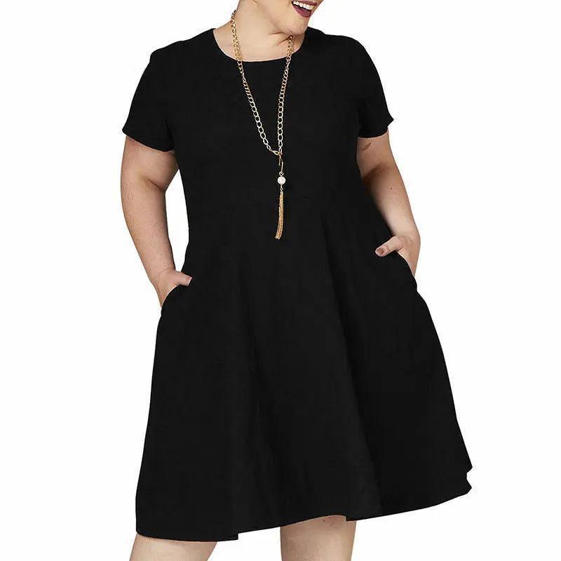 Chic Plus Size Little Black Dress Essentials-7