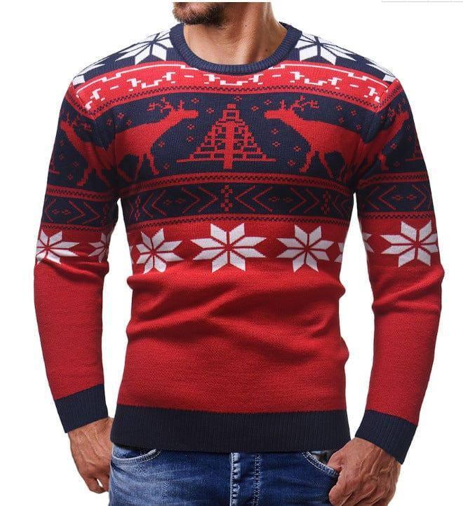 Christmas fawn sweater-Red-4