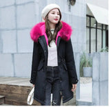 Code cotton-padded jacket to overcome mid-length-8