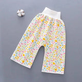 Cotton and bamboo fiber Baby diaper skirt-Yellowpant-22