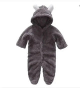 Cute Baby Winter Romper-Darkgrey-7