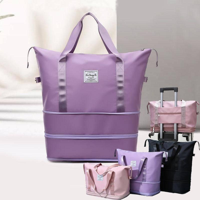 Double Wet And Dry Separation Travel Bag Waterproof Large Capacity Gym Fitness Bag Weekender Overnight For Women-1