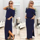 EBay 2021 dress new summer dress for the summer women's-Navy-10