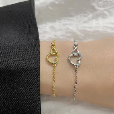 Heart-shape Bracelet Fashion Jewelry Versatile Love Bracelet Gift For Girlfriend Valentine's Day-6