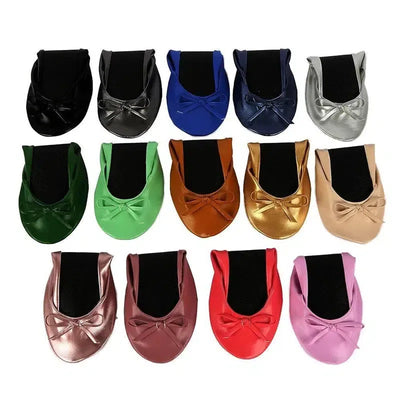 Women Shoes Flats Portable Fold Up Ballerina-6