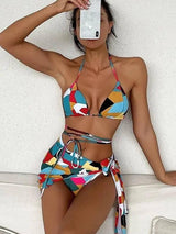 European And American Style Split Three-piece Swimsuit-Picturecolor-1