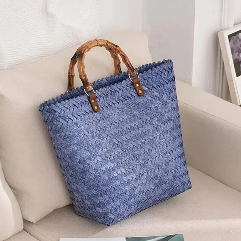 Exquisite Woven Tote Bag Multifunctional Women Handbag High-5