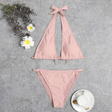 Fashion Bikini European And American Sexy Bikini Solid-S-1