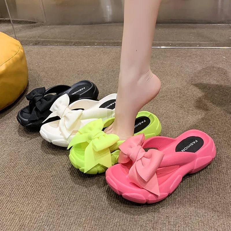 Fashion Bowknot Platform Flip Flop for Women Summer-1