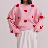 Fashion Love Embroidered Sweater For Women-1