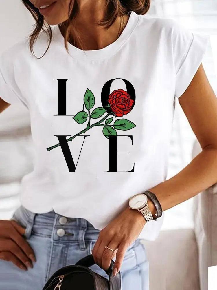 Fashionable Love Tee-MGQ29410-1