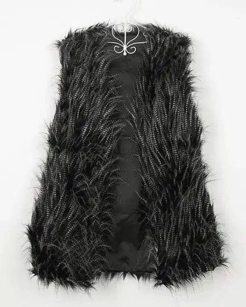 LOVEMI - Lovemi - Faux Fox Fur Vest Women's Warm Vest Vest