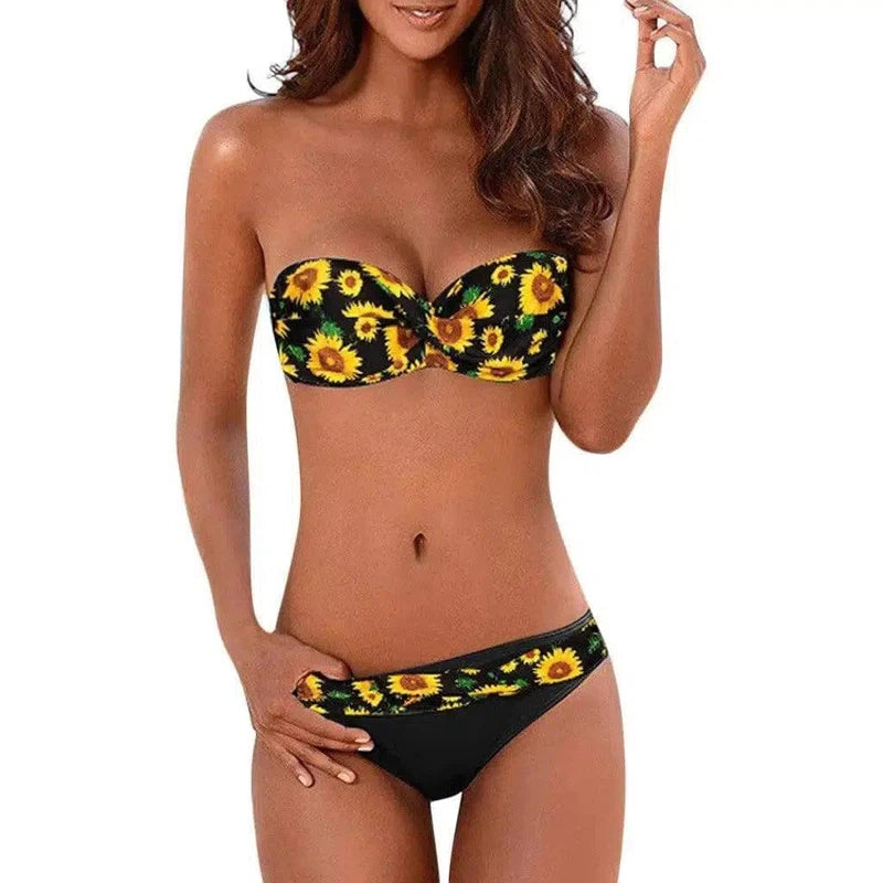 Gradient swimsuit-Sunflower-10