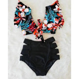 High waist bikini sexy 2-piece set-NA19508D4-4