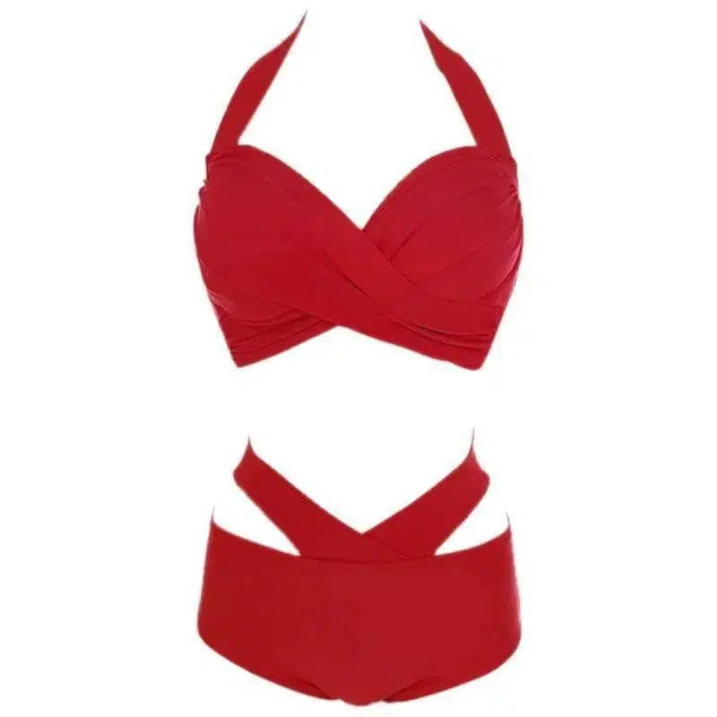 High Waist Bikini Triangle Sexy Bikini Hot Spring Swimwear-1