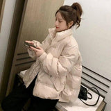 Korean Style Loose Little Down Padded Coat-8