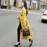 Korean Style Popular Over-the-knee Temperament Coat Coat-1