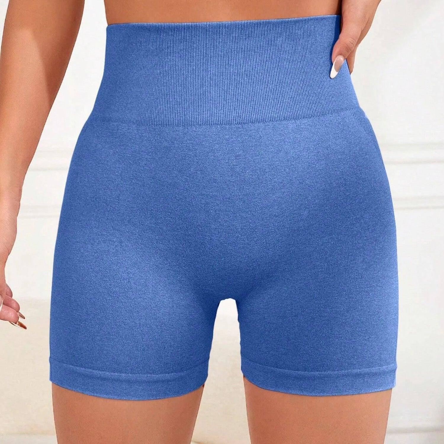 Ladies' High Waist Pants Hip Lifting Three-point Yoga Shorts-2