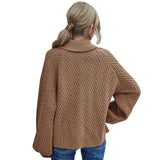 Lantern Sleeve Women's Sweater Turtleneck Sweater-2